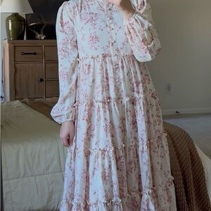 Dainty Jewells Fair As A Rose Maxi Dress